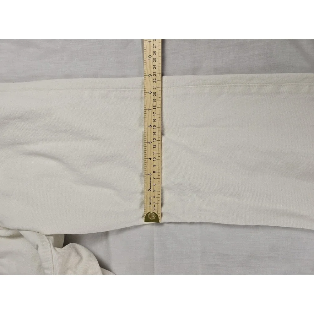 Levis 501 Jeans Mens 34x30 White Regular Straight Button Fly Denim Casual Pants